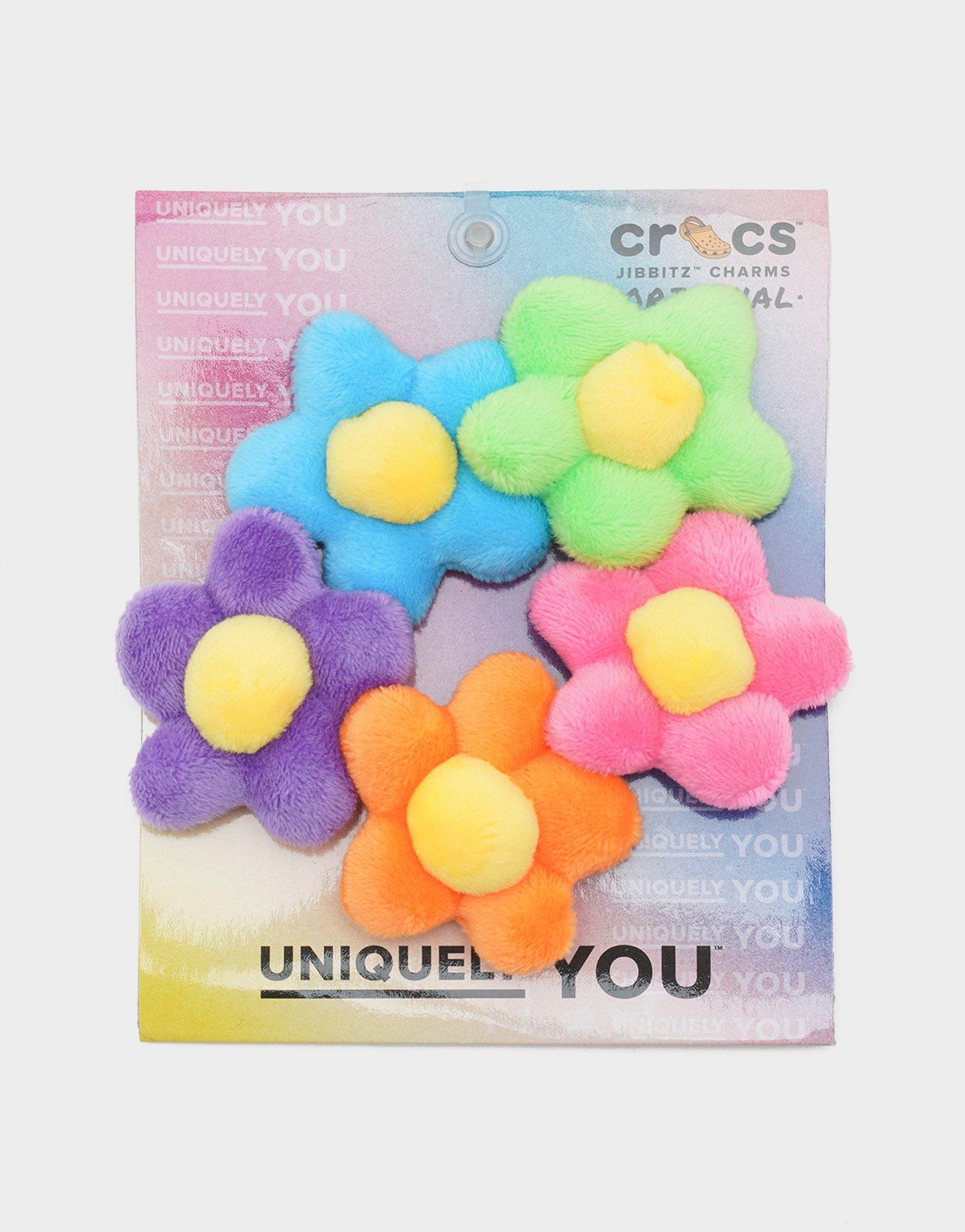ที่ติดรองเท้า Plush Flowers Jibbitz (5 ชิ้น)