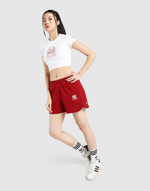 เสื้อยืดผู้หญิง LNY Ribbed NY Yankees
