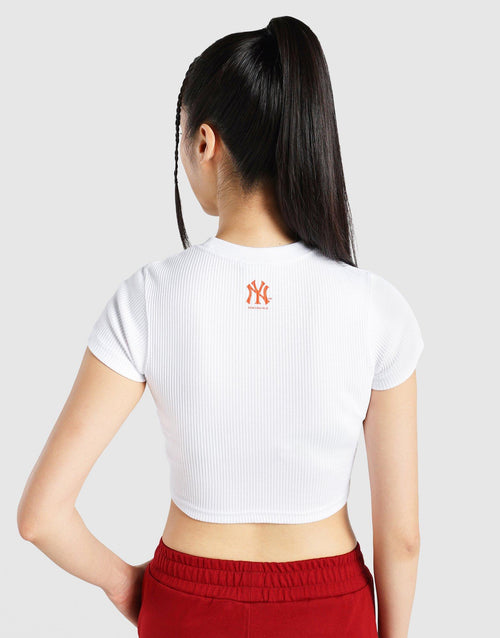 เสื้อยืดผู้หญิง LNY Ribbed NY Yankees