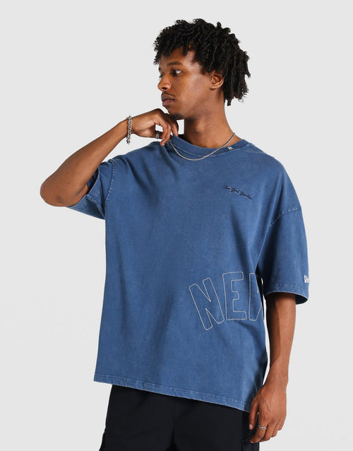 เสื้อยืดผู้ชาย Oversized Washed Effect NY Yankees