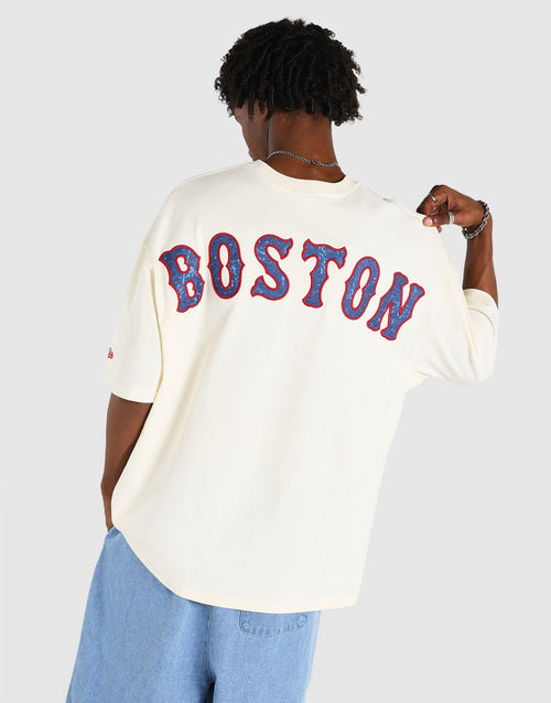 เสื้อยืดผู้ชาย Oversized Washed Effect Boston Red Sox