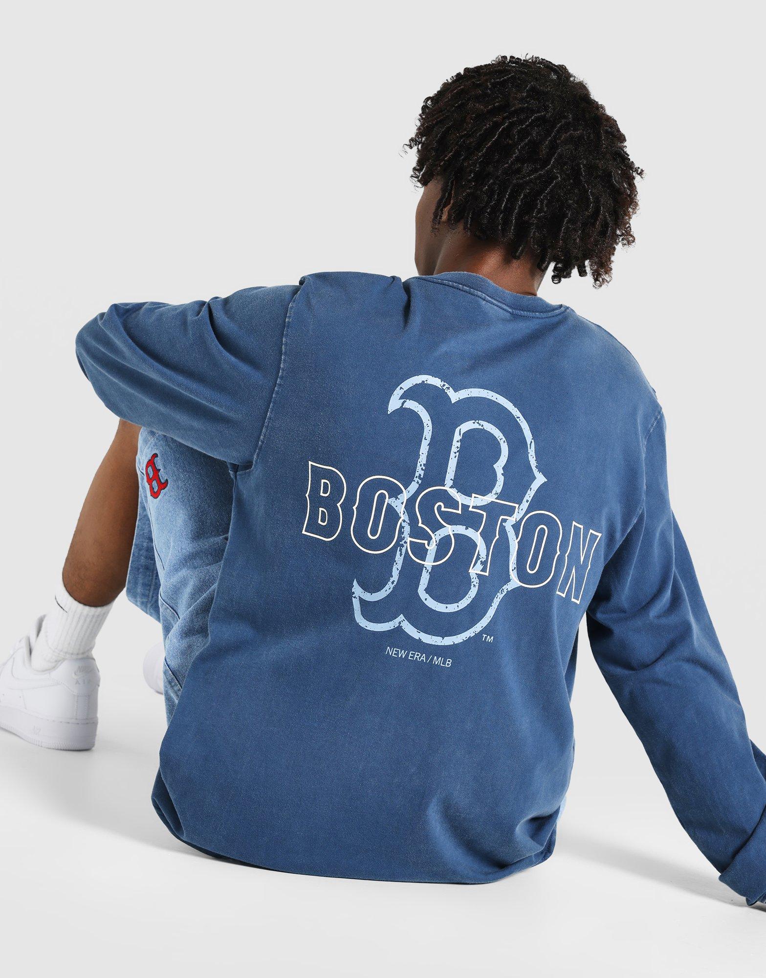 เสื้อแขนยาวผู้ชาย Washed Effect Boston Red Sox