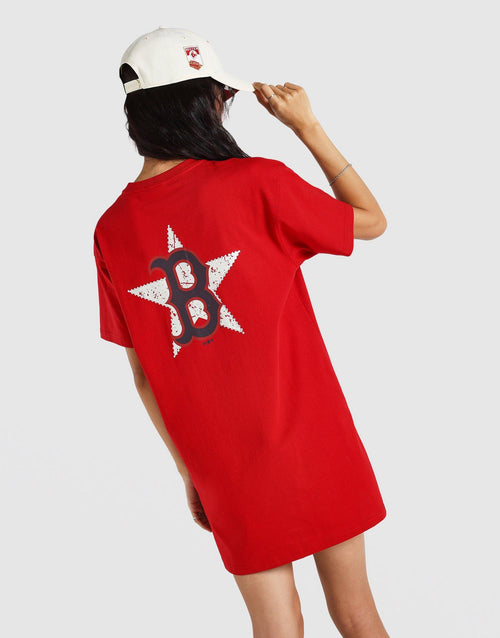 ชุดเดรสเสื้อยืดผู้หญิง Boston Red Sox