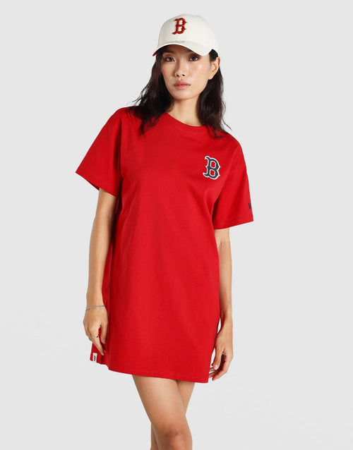 ชุดเดรสเสื้อยืดผู้หญิง Boston Red Sox