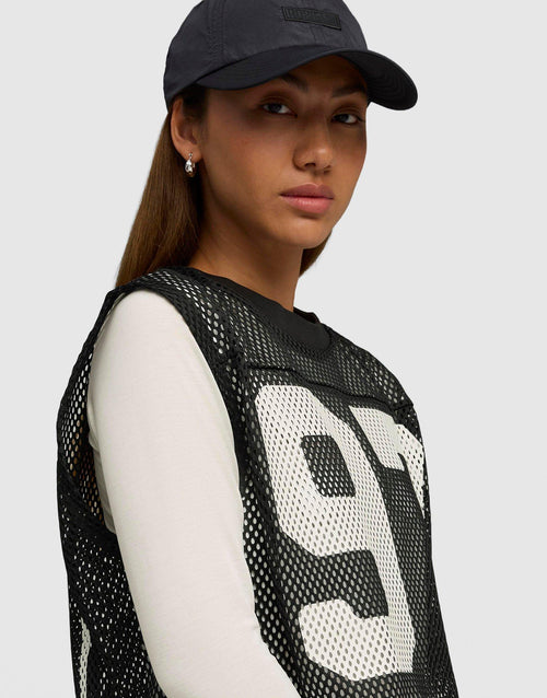 x ROSÉ เสื้อกล้ามผู้หญิง Relaxed Mesh