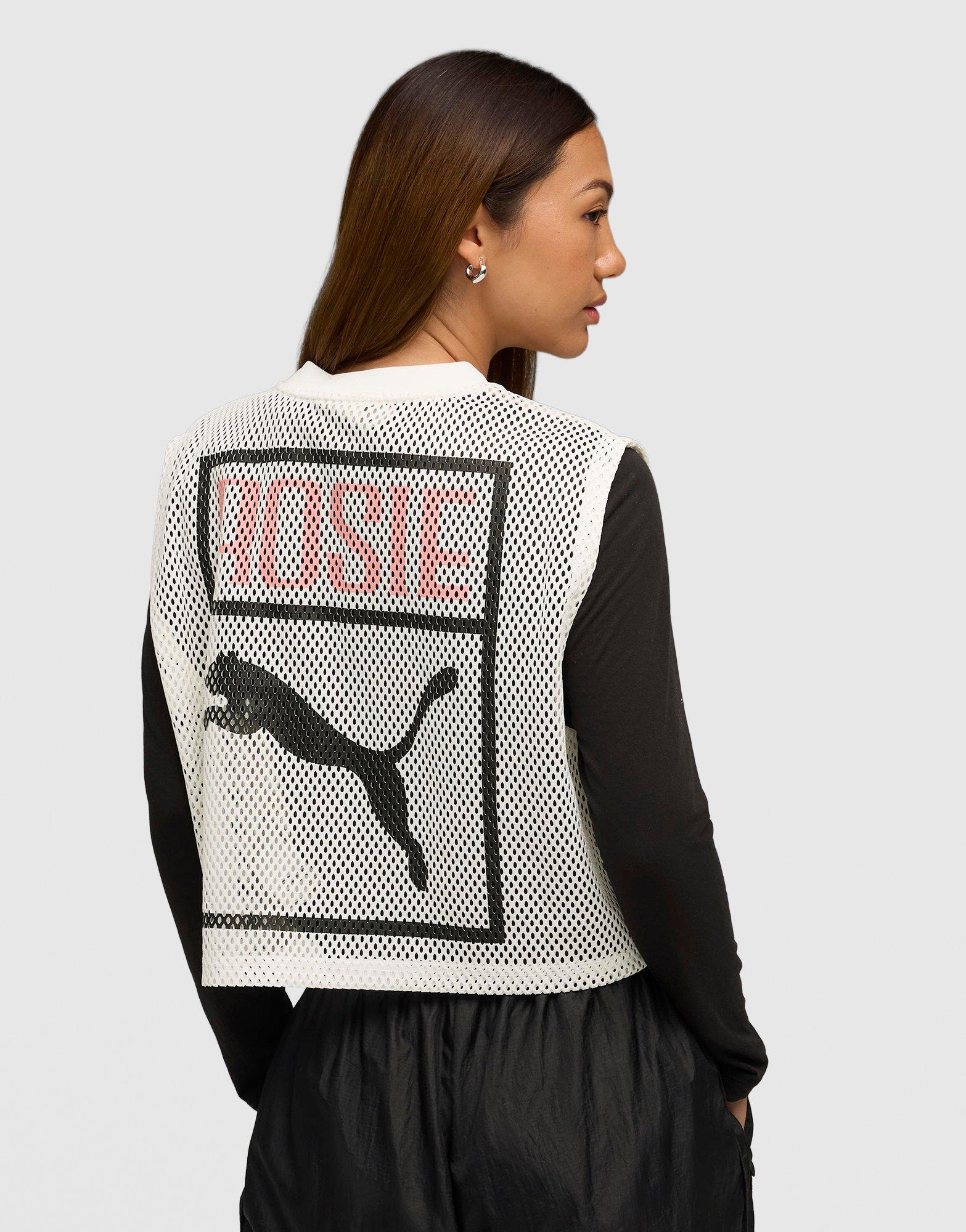 x ROSÉ เสื้อกล้ามผู้หญิง Relaxed Mesh