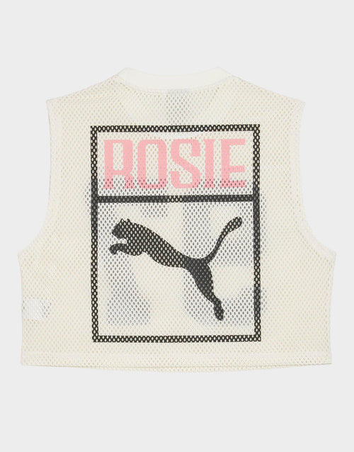 x ROSÉ เสื้อกล้ามผู้หญิง Relaxed Mesh