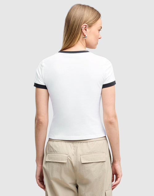 เสื้อยืดผู้หญิง Future Archive Slim Graphic Ringer