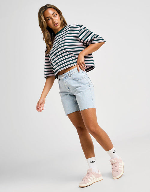เสื้อยืดผู้หญิง Stripe Crop