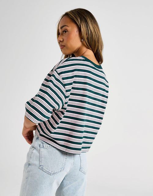 เสื้อยืดผู้หญิง Stripe Crop
