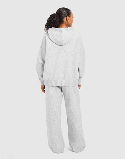 กางเกงขายาวผู้หญิง Varsity Oversized Knitted Joggers