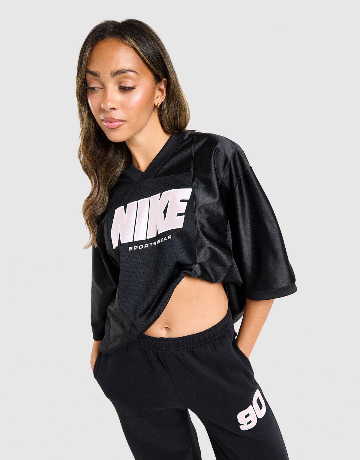 เสื้อแขนสั้นผู้หญิง Sportswear Oversized Graphic