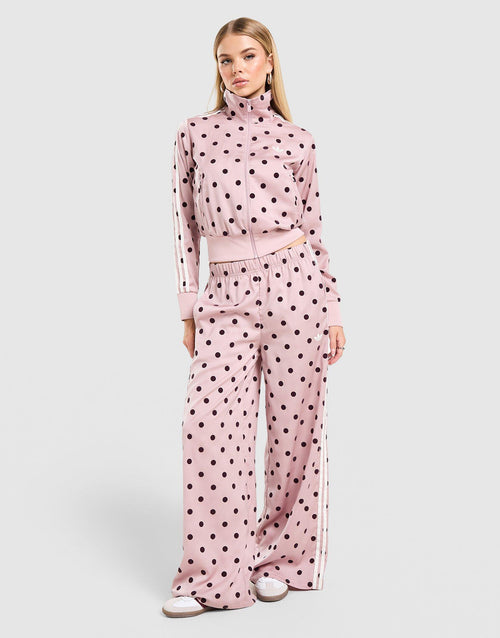 กางเกงขายาวผู้หญิง Satin Polka Dots