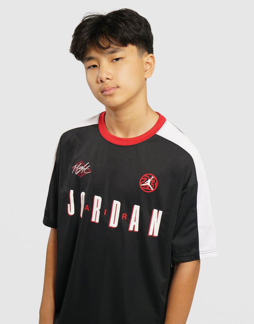 เสื้อแขนสั้นเด็กโต Colorblock