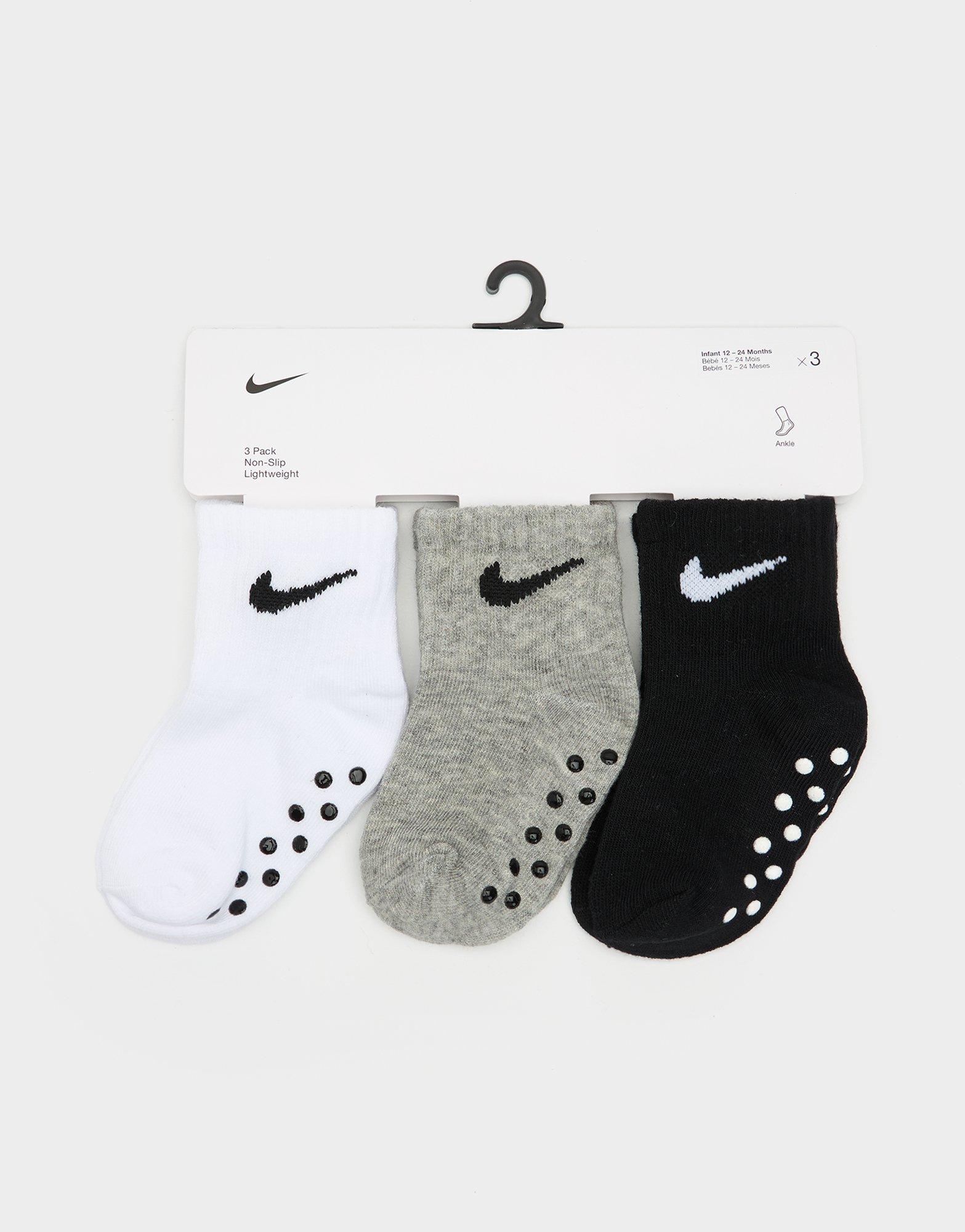 ถุงเท้าเด็กวัยหัดเดิน Baby Swoosh Ankle Gripper (แพค 3)