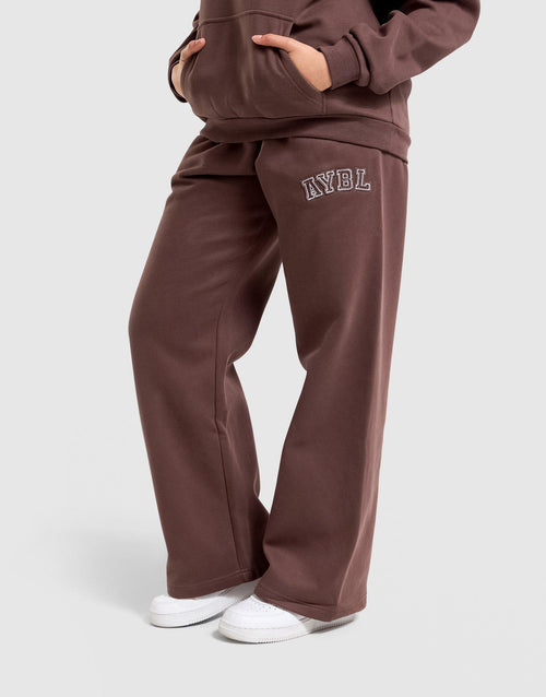กางเกงขายาวผู้หญิง Varsity Applique Oversized Joggers