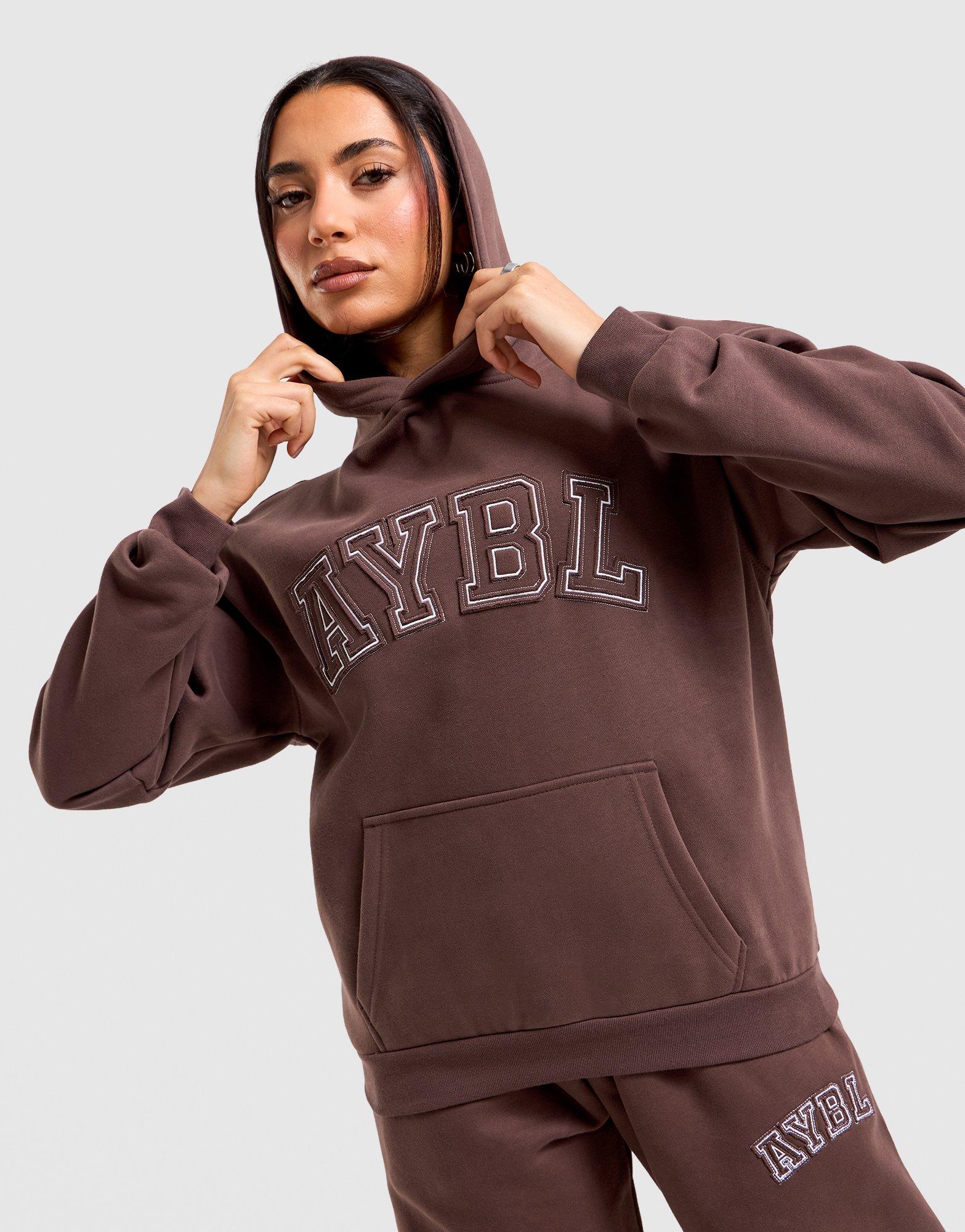 เสื้อฮู้ดดี้ผู้หญิง Varsity Applique Oversized