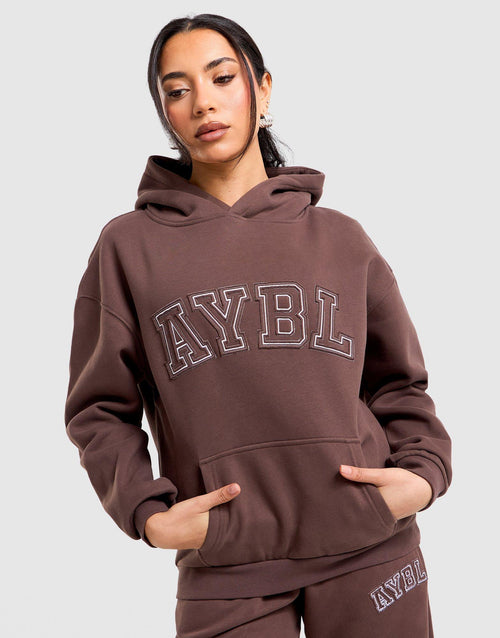 เสื้อฮู้ดดี้ผู้หญิง Varsity Applique Oversized