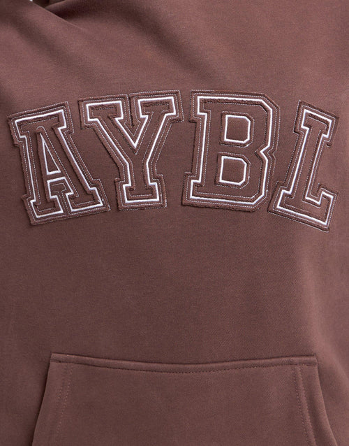 เสื้อฮู้ดดี้ผู้หญิง Varsity Applique Oversized