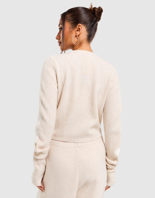 Originals by JENNIE เสื้อแขนยาวผู้หญิง Adiluna Season 2 Knitted Wrap Around Cardigan