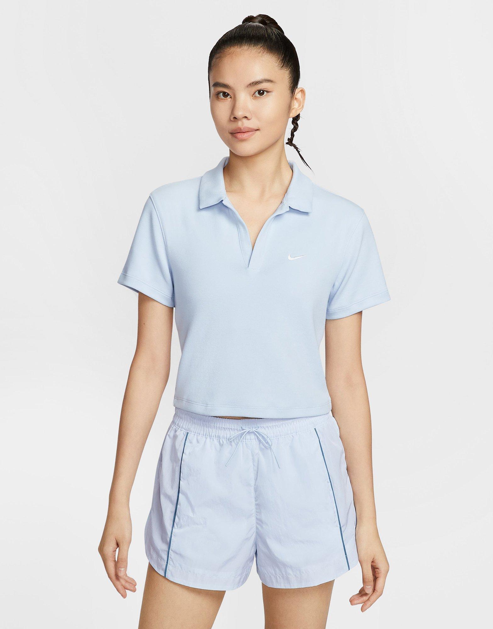 เสื้อแขนสั้นผู้หญิง Essential Polo Crop
