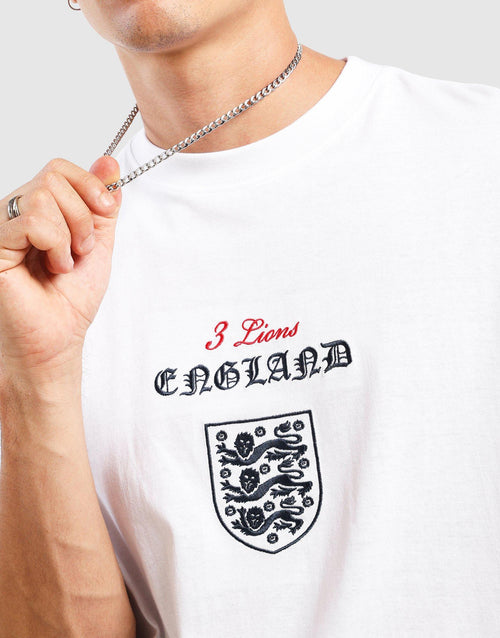 เสื้อยืดผู้ชาย England Halftone Crest