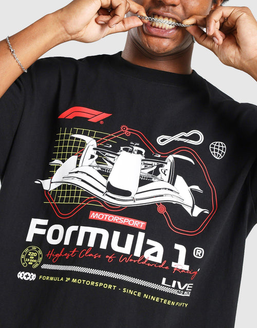 เสื้อยืดผู้ชาย F1 Graphic Box