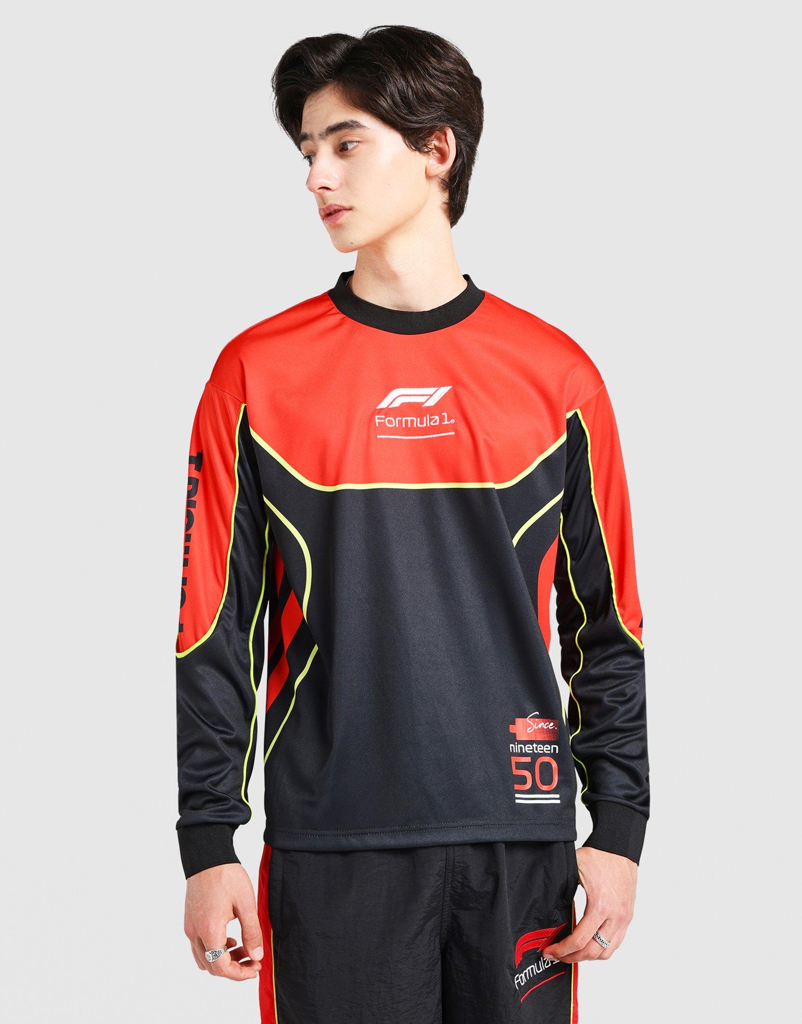เสื้อแขนยาวผู้ชาย F1 Cut & Sew Mesh Jersey