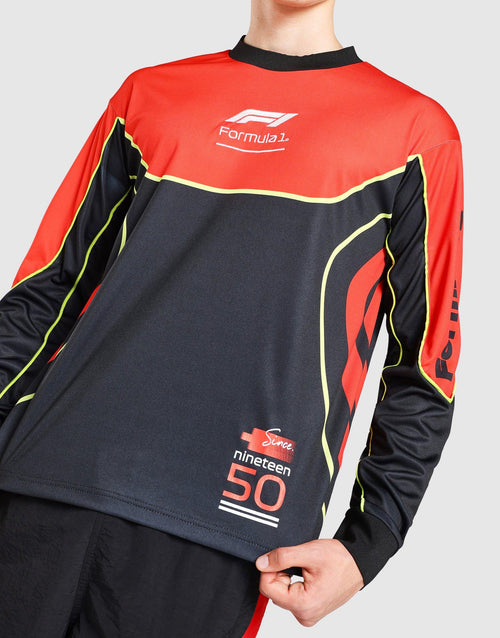 เสื้อแขนยาวผู้ชาย F1 Cut & Sew Mesh Jersey