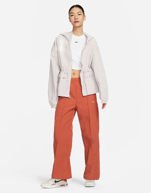 กางเกงขายาวผู้หญิง Sportswear Everything Wovens Mid-Rise Open-Hem