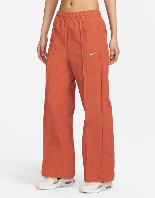 กางเกงขายาวผู้หญิง Sportswear Everything Wovens Mid-Rise Open-Hem