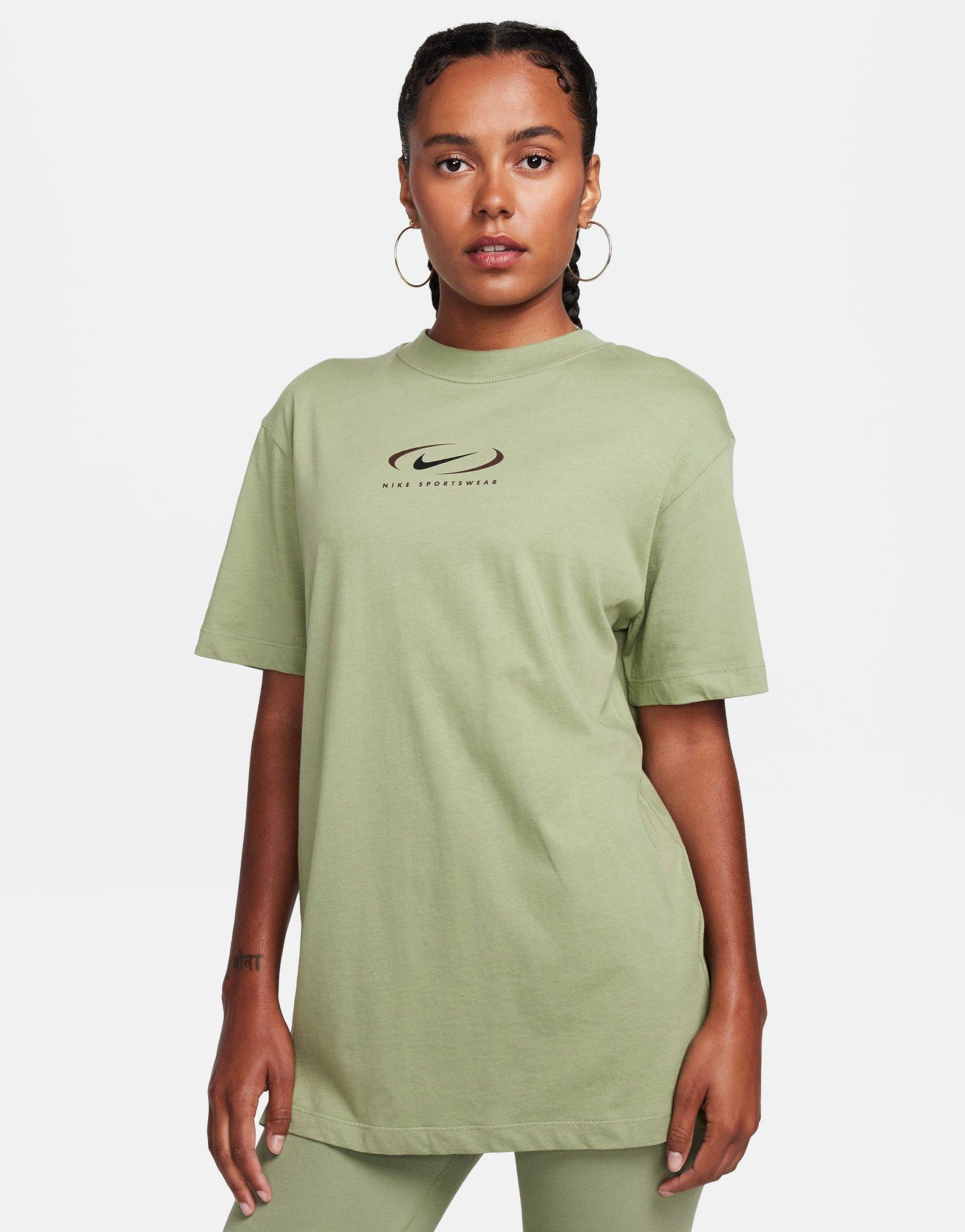 เสื้อยืดผู้หญิง Boyfriend Print Swoosh
