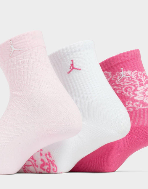 ถุงเท้าเด็กโต Floral Lace (แพค 3)