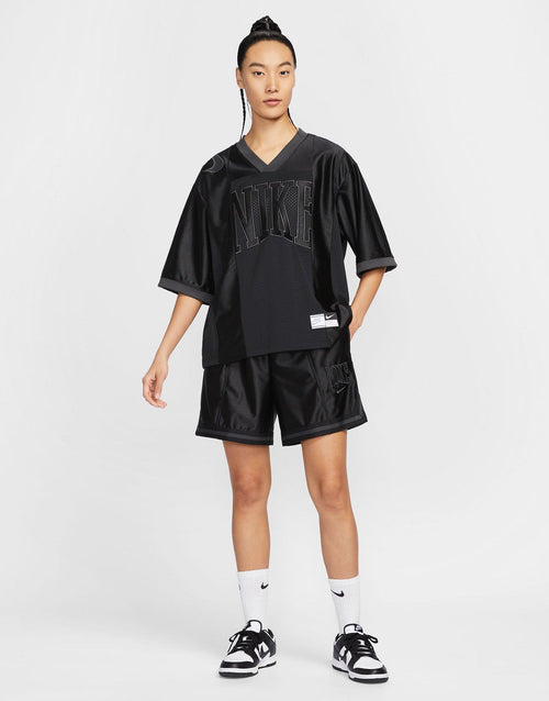 กางเกงขาสั้นผู้หญิง Sportswear Loose Mid-Rise Graphic