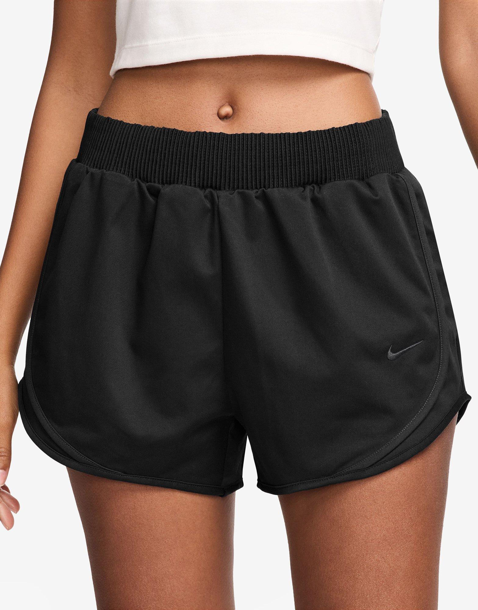 กางเกงขาสั้นผู้หญิง Sportswear Mid-Rise Twill