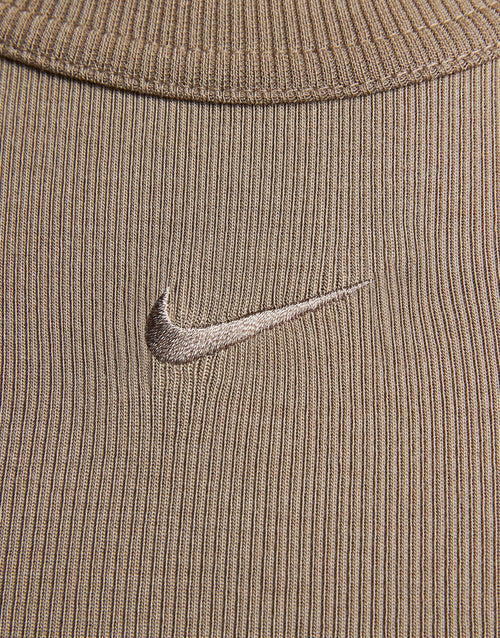 เสื้อแขนสั้นผู้หญิง Sportswear Chill Knit Cropped Mini-Rib