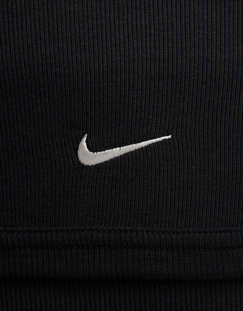 เสื้อแขนสั้นผู้หญิง Sportswear Chill Knit Tight Cropped Mini-Rib 2-in-1