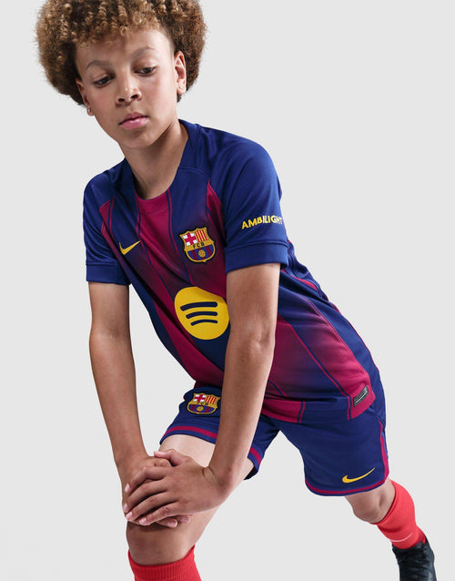 เสื้อฟุตบอลชุดเหย้าเด็กโต FC Barcelona 2025/26