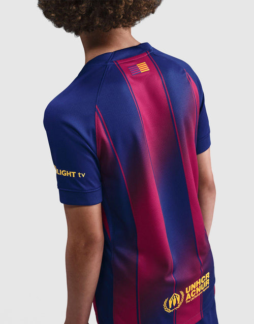 เสื้อฟุตบอลชุดเหย้าเด็กโต FC Barcelona 2025/26