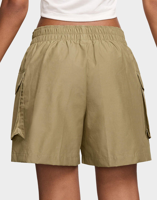 กางเกงขาสั้นผู้หญิง Sportswear Essential Woven High-Waisted 5" Cargo