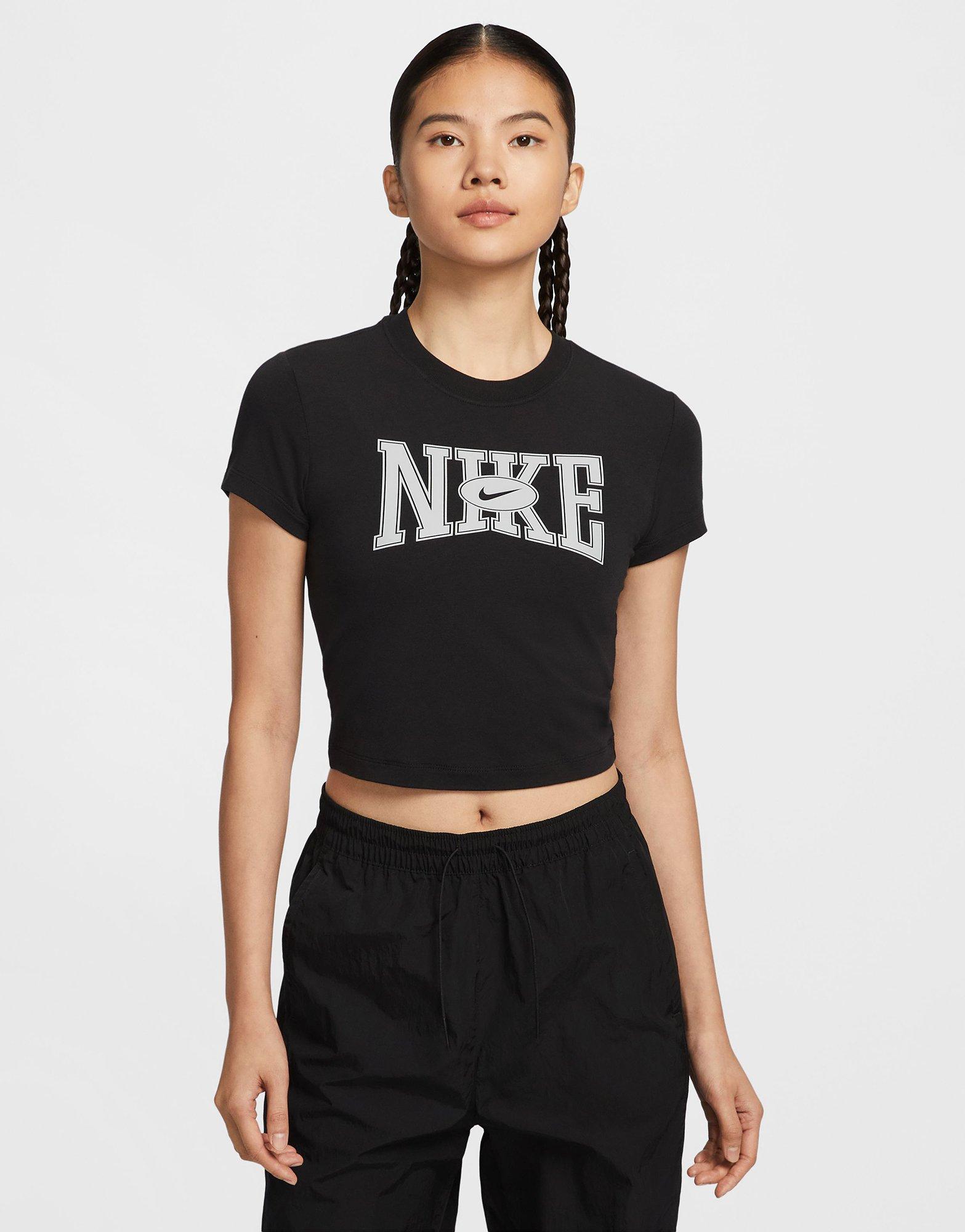 เสื้อยืดผู้หญิง Sportswear Slim Cropped