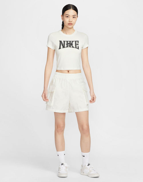 เสื้อยืดผู้หญิง Sportswear Slim Cropped
