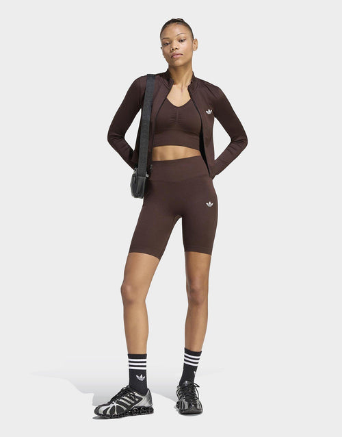 เสื้อแขนยาวผู้หญิง Essentials Seamless Track