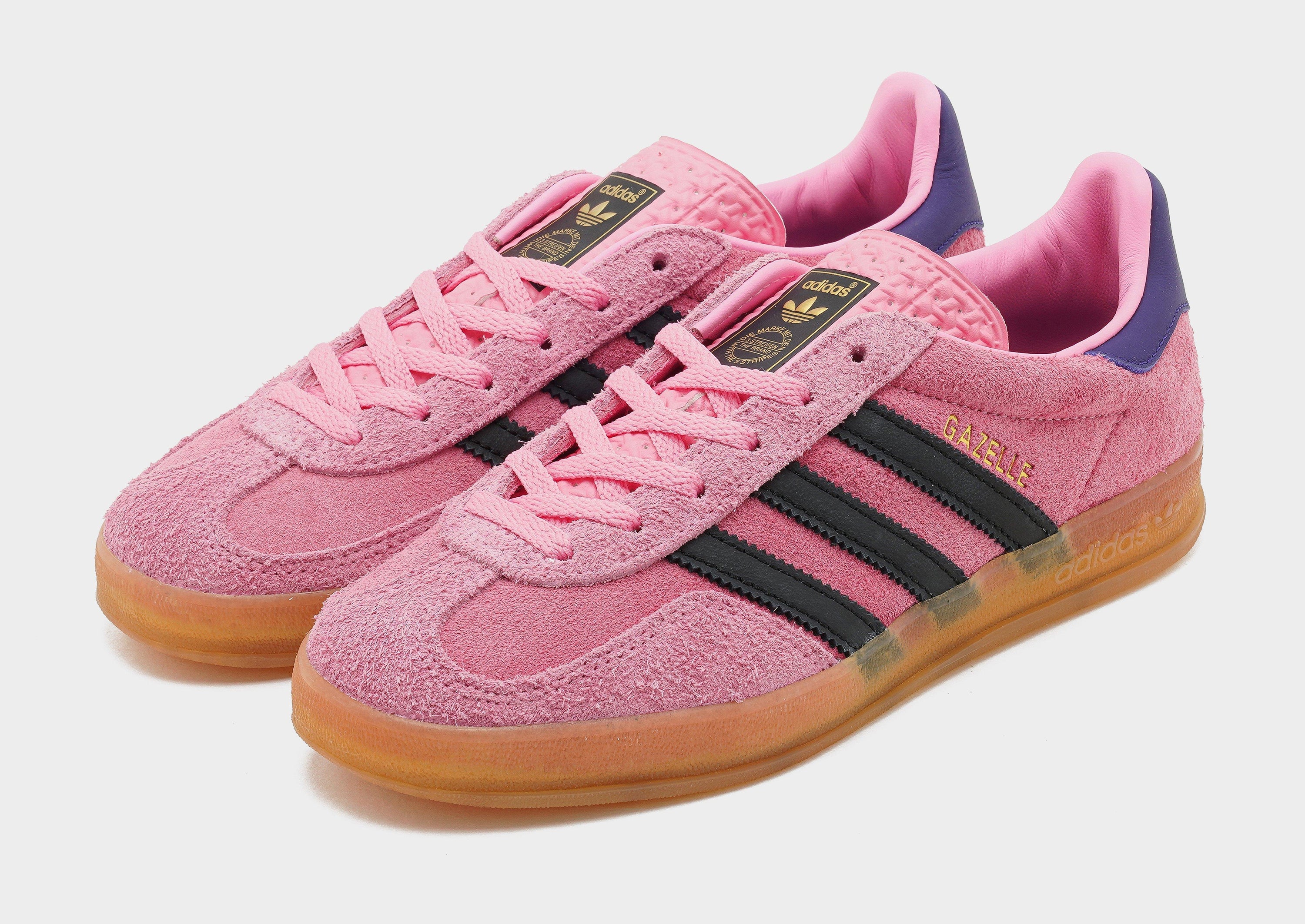 สีชมพู adidas รองเท้าผู้หญิง Gazelle Indoor
