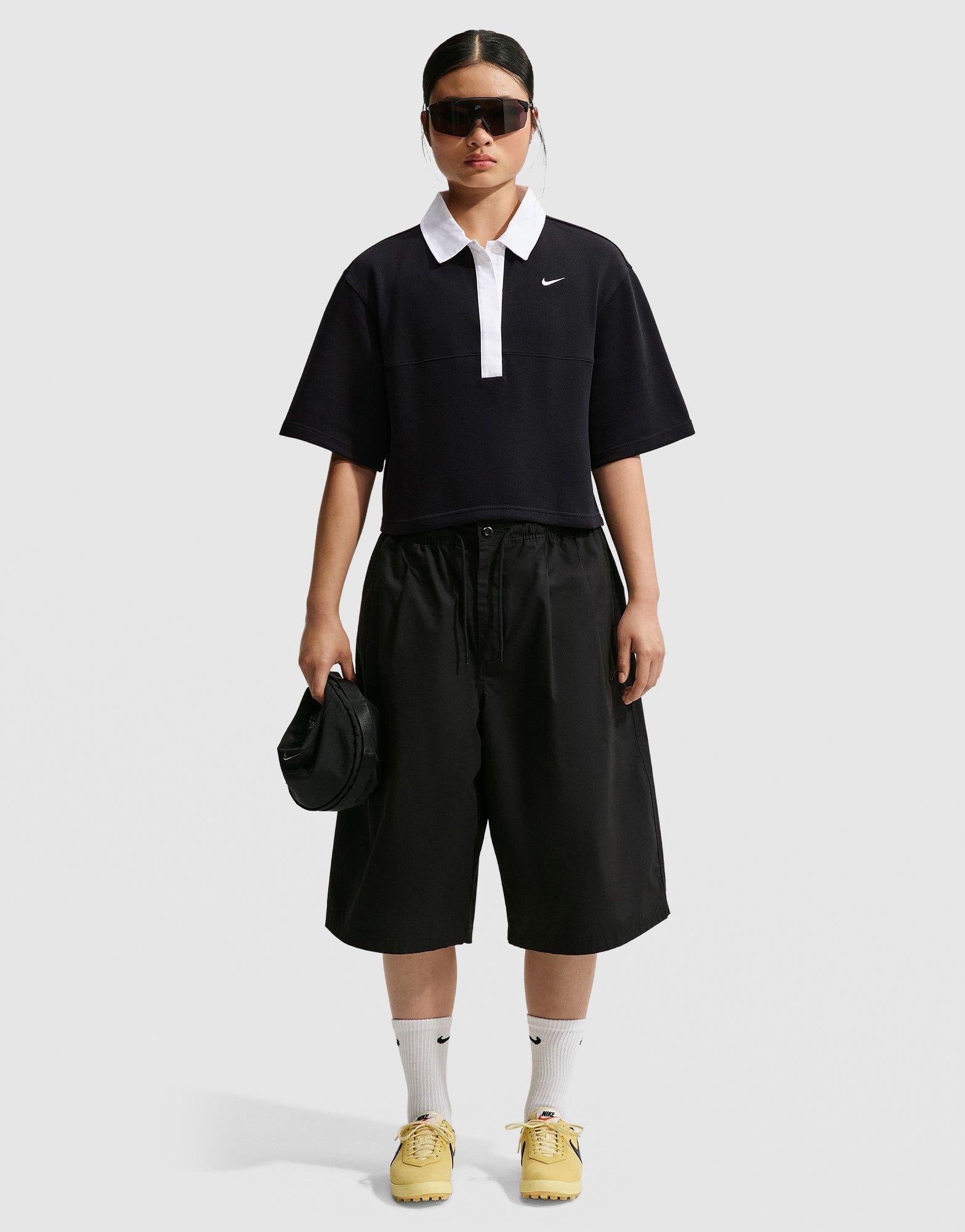 เสื้อโปโลแขนสั้นผู้หญิง Sportswear Oversized