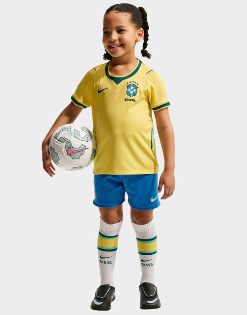 เสื้อฟุตบอลชุดเหย้าเด็กเล็ก Brazil 2026