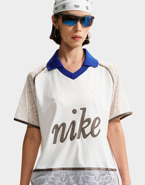 เสื้อโปโลแขนสั้นผู้หญิง Sportswear Lace Jersey
