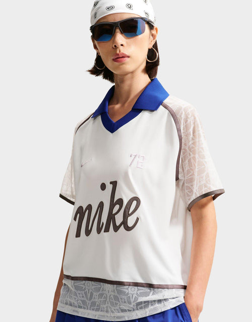 เสื้อโปโลแขนสั้นผู้หญิง Sportswear Lace Jersey
