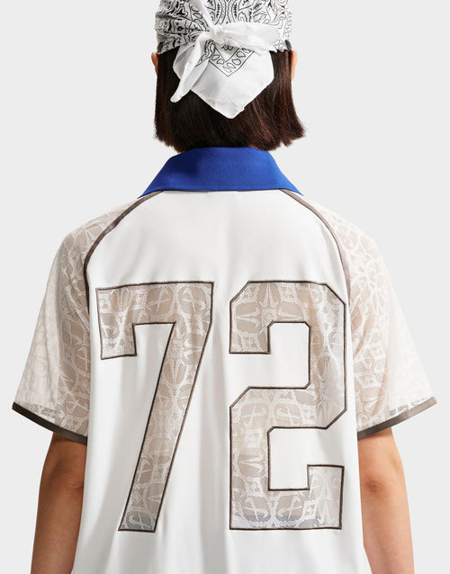 เสื้อโปโลแขนสั้นผู้หญิง Sportswear Lace Jersey