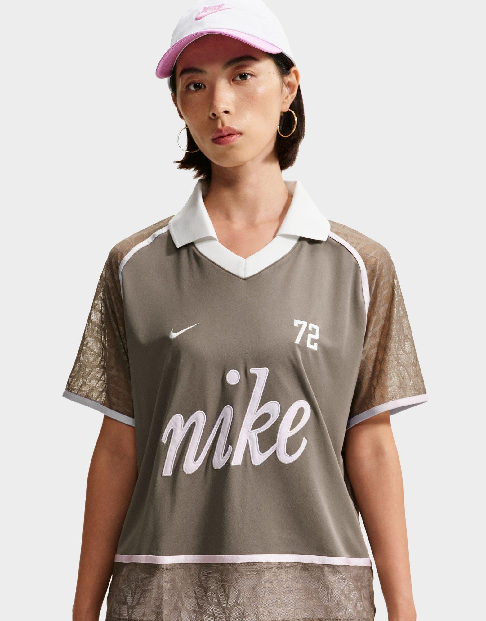 เสื้อโปโลแขนสั้นผู้หญิง Sportswear Lace Jersey